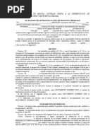 Solicitud de Medida Cautelar Previa A La Presentacic3b3n de Demanda Sobre Competencia Desleal