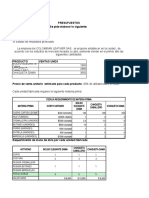 Actividad # 7 Presupuesto