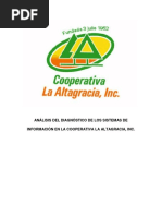 Analisis Del Diagnostico de Los Sistemas de Informacion de Cooperativa La Altagracia PDF