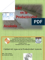 Calidad Del Agua en Piscicultura