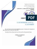 Certificate For RPMS