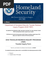 DHS - TRIP Penalty of Perjury 1