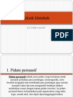 AJIB Teknik Khitobah - PPTX Uas Bunda Babang