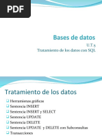 Bases de Datos Tratamiento de Los Datos