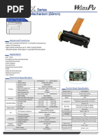 Series Thermal Printer Mechanism (58mm) : Model Explication