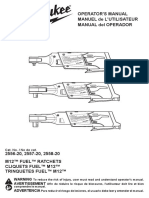 Operator'S Manual Manuel de L'Utilisateur Manual Del Operador