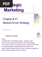 Strategic Marketing: Chapter # 01 Market-Driven Strategy