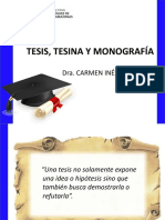 Tesis, Tesina y Monografía