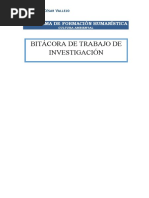 Bitacora Trabajo de Investigación