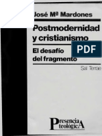 (Mardones - JoséMaría) Postmodernidad y Cristianismo PDF