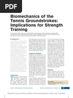 Bio Mechanics of The Tennis Ground Strokes