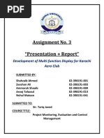 Ammarah Shoaib - Development of Multi Functional Display For Khi Aero Club - Assignment No.3