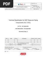 Technical Specification For GRP Pipes and Piping Components (Incl. CIVIL)