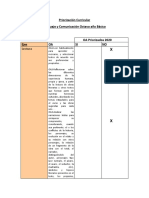 Priorización Curricular 8° Básico Lenguaje