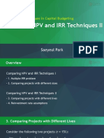 1 - 3 Issues in Capital Budgeting - 3 Comparing NPV and IRR Techniques II PDF