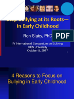 Stop Bullying at Its Roots - in Early Childhood: Ron Slaby, PHD