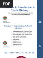 Seminar 1: Introduction To Youth Ministry