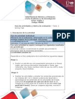 Guía de Actividades y Rubrica de Evaluación - Unidad 1 - Tarea 2 - Writing Task