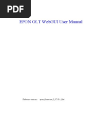 EPON-OLT Neutral WEB User Manual-V2.0