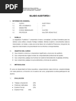 Syllabus Auditoria I