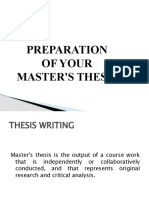 Master's Thesis Writing