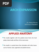 Arch Expansion: Dr. Fatima Burney FCPS Part II Resident