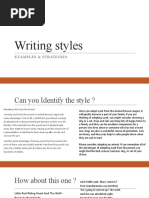 Writing Styles: Examples & Strategies