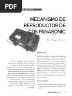 Mecanismo Reproductor de CD Panasonic