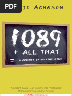 1089 and All That Journey Mathematics David Acheson PDF