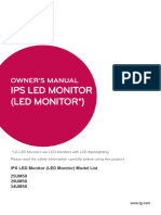 Ips Led Monitor (Led Monitor ) : Owner'S Manual