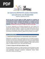 Bases Sin Barreras, Concurso de Cuento para Población Con Discapacidad Visual, Auditiva y Cognitiva