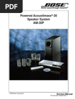 Powered Acoustimass - 30 Speaker System AM-30P: Service Manual