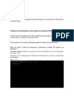 Como Hacer Pruebas de Conectividad en Una Red LAN en Modo DOS y en Modo Visual