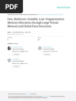 Fast, Multicore-Scalable, Low-Fragmentation Memory Allocation Through Large Virtual Memory and Global Data Structures