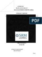 Ratio Analysis at Amararaja Batteries Limited (Arbl)