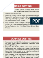 P6 - Variable Costing