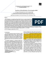 Effect of The Switching Time On The Performance of An Adsorption Chiller