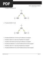 VLSM Practice Exercises Page 1 of 3