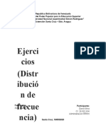 Ejercicos de Distribucion de Frecuencias (Estadistica)