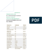 Listado de Precios Tufruver - Co