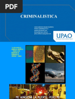 Criminalistica: Julio Americo Manay Barrera Perito Criminalistico Jmanayb@upao - Edu.pe