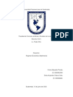 Resumen. Regimen Economico Matrimonial