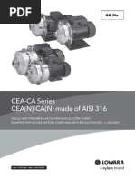 CEA-CA Series CEA (N) - CA (N) Made of AISI 316: 60 HZ 60 HZ 60 HZ 60 HZ 60 HZ