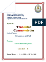 Characteristic of Transistor