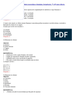 Exercícios Sobre Sistema Reprodutor Masculino e Feminino