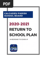 CPSB 2020-2021 Return To School Plan