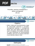 Aula 7 - IAS 37 Provisões, Passivos Contigentes e Ativos Contingentes