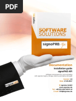 Documentation: Installation Guide Signopad Api
