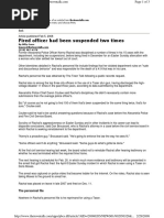 Feb. 5, 2008, Town Talk Article: 'Fired Officer Had Been Suspended Two Times'