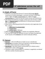 13-Movement of Substances Across The P